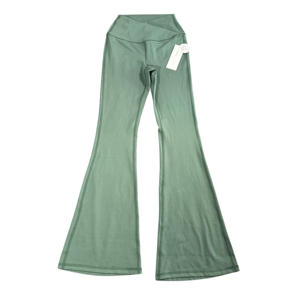 Yogalicious Women's Lux Madison Crossover Ankle‎ Flared Pants Size XS